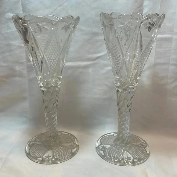 Vintage Other - Vintage Celestial Crystal Goblets Glasses